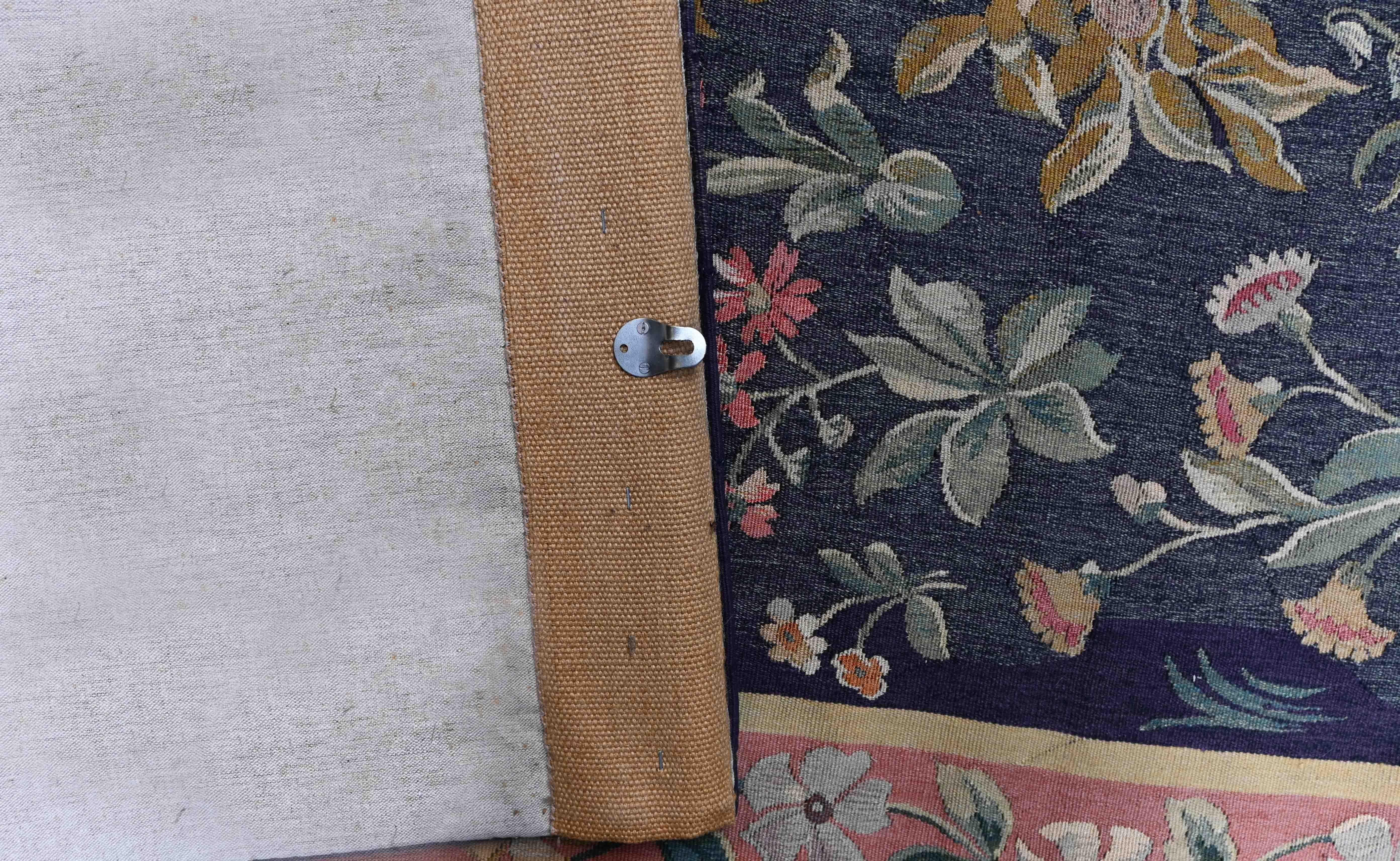 Lana Arazzo firmato Aubusson Manufacture francese 19° - Scena Galante - N° 1425 in vendita