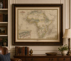 French Map of Africa by Cortambert – Sahara, Egypt & Algeria, 1864
