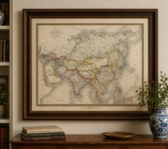 French Map of Asia by Cortambert – Russia, China & India, 1864