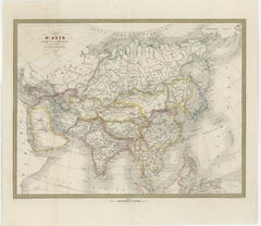 French Map of Asia by Cortambert – Russia, China & India, 1864