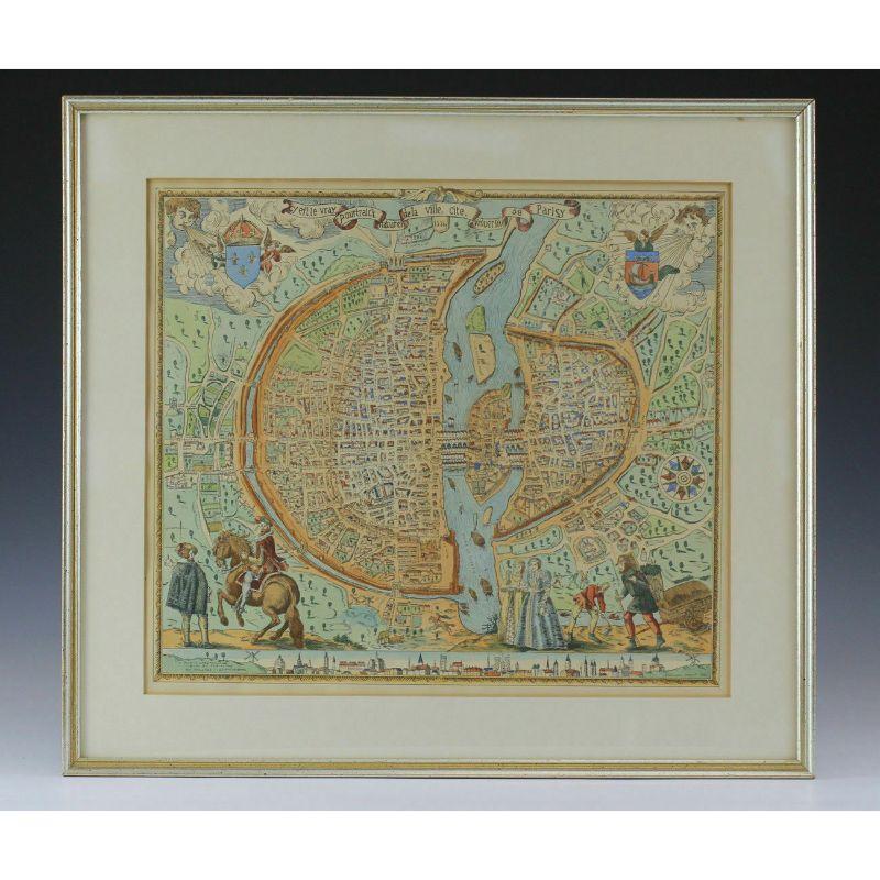 Französische Karte von Paris, Musuem Carnavalet Rossingol Universitätskarte, 1576.

Karte von Paris, Frankreich - Englisch: Karte von Paris (1576) / Museum Carnavalet Rossignol, es ist die wahre fortrict der Stadt, Stadt, Universität von