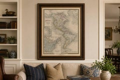 French Map of the Americas by Cortambert – North & South America 1864