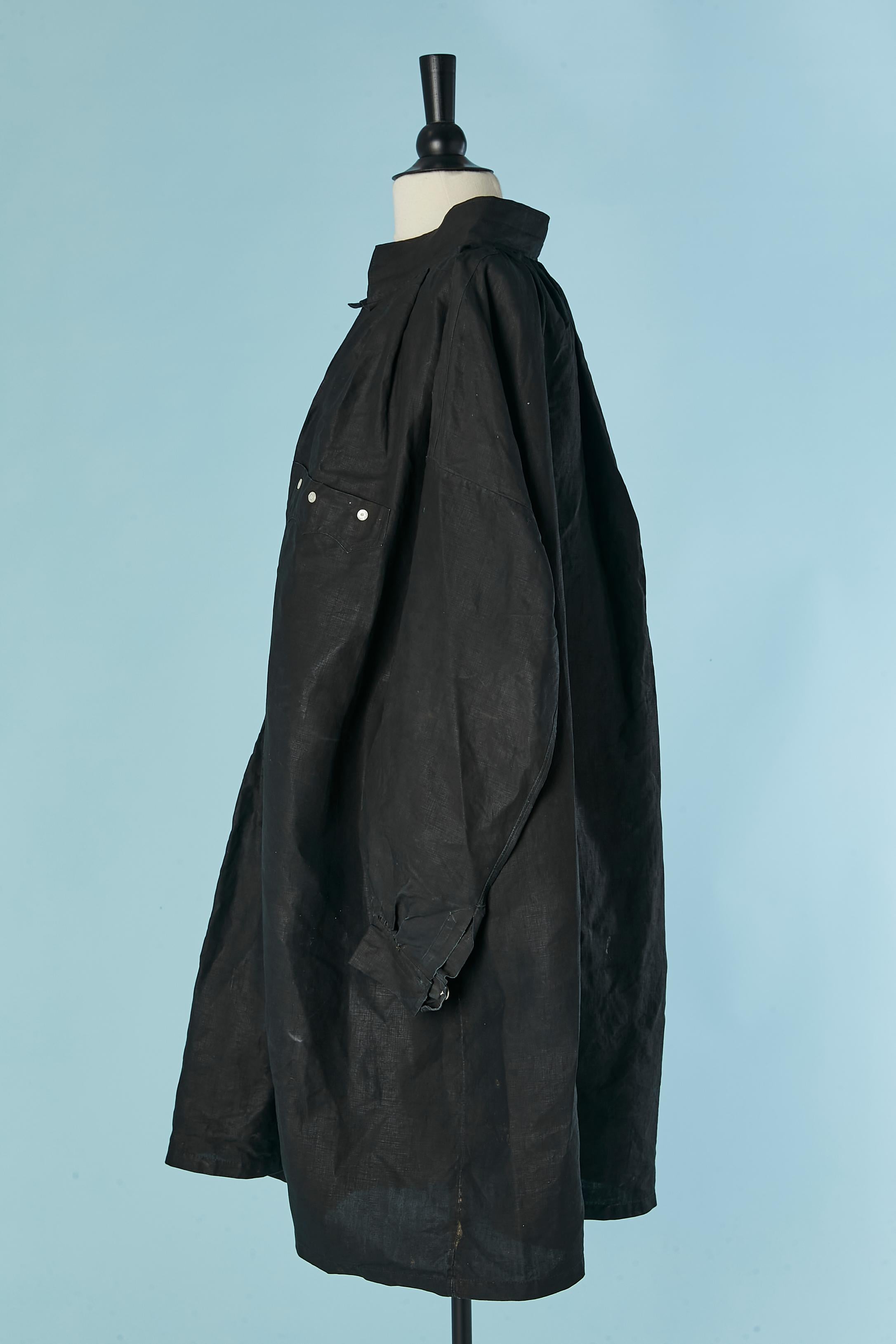 da uomo o donna Maquignon biaude francese in lino indaco Circa 1900 in vendita
