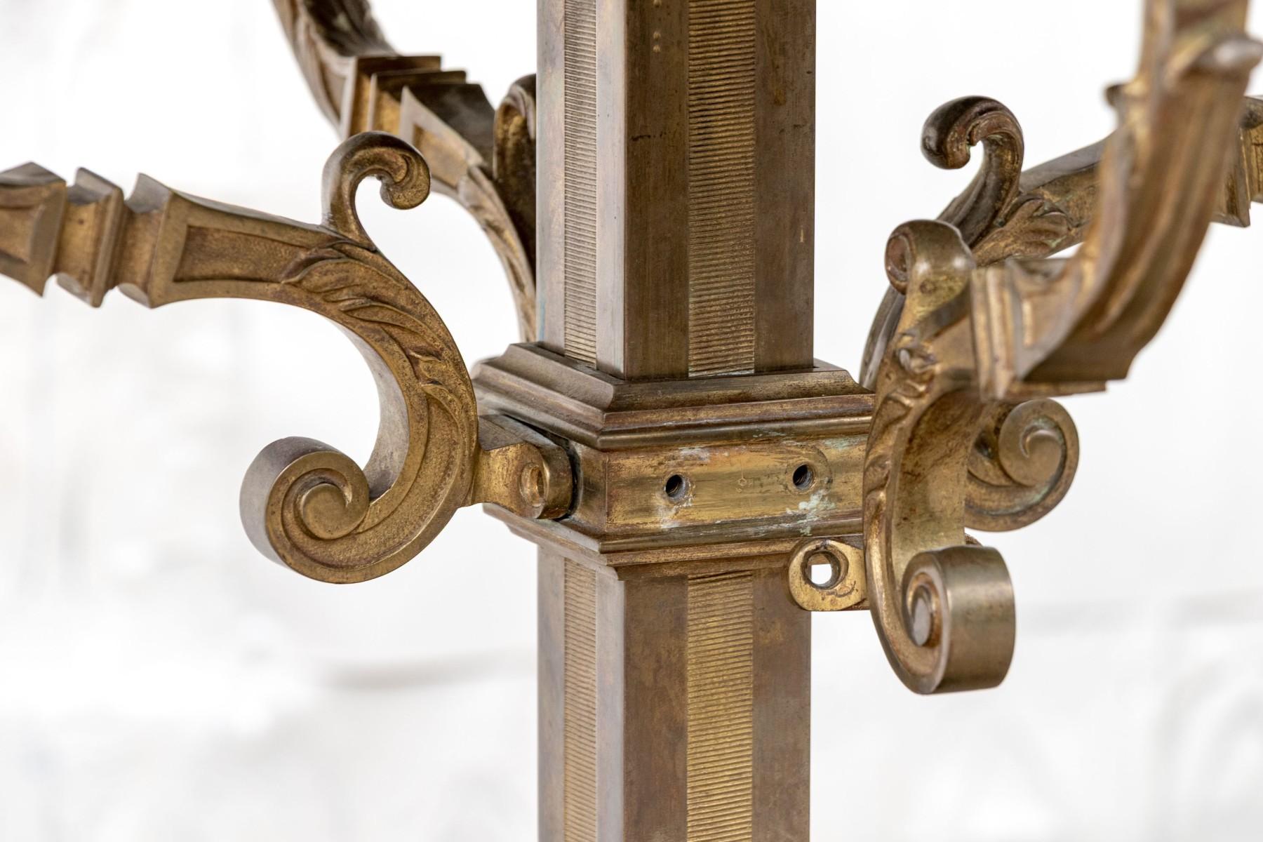 Gilt French Marble and Bronze Gueridon Table For Sale