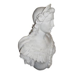 French Marble Bust of Marie Antoinette, circa 1830