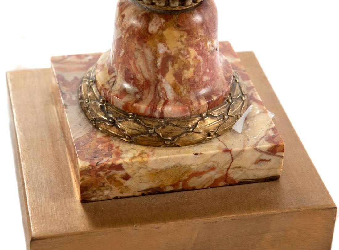 19th Century French Marble Cassolette with Ormolu, circa 1890 For Sale