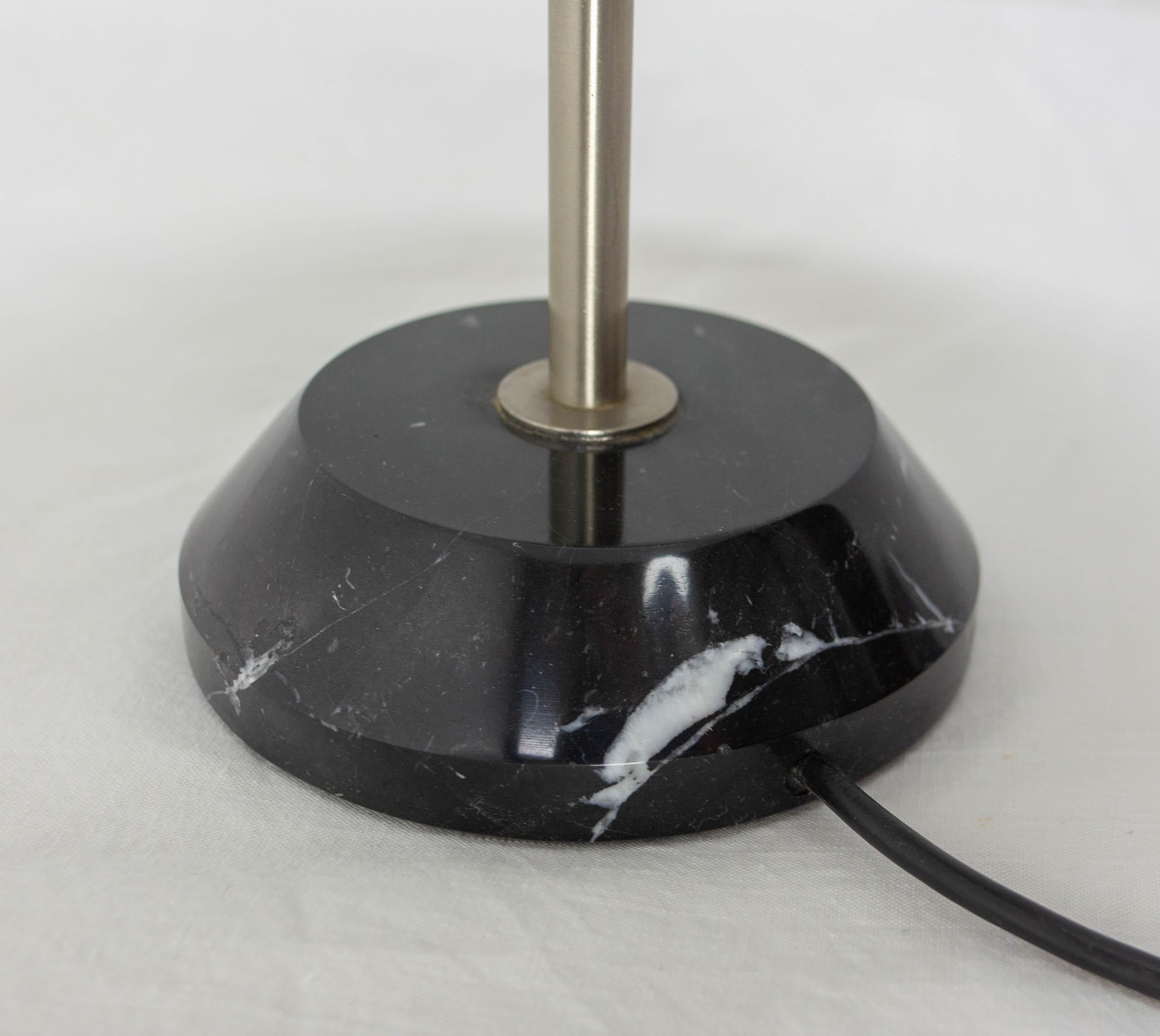 Lampada Alfa da tavolo francese in marmo, cromo e vetro Sergio Mazza per Artemide C.C. 1960 In condizioni buone in vendita a Labrit, Landes