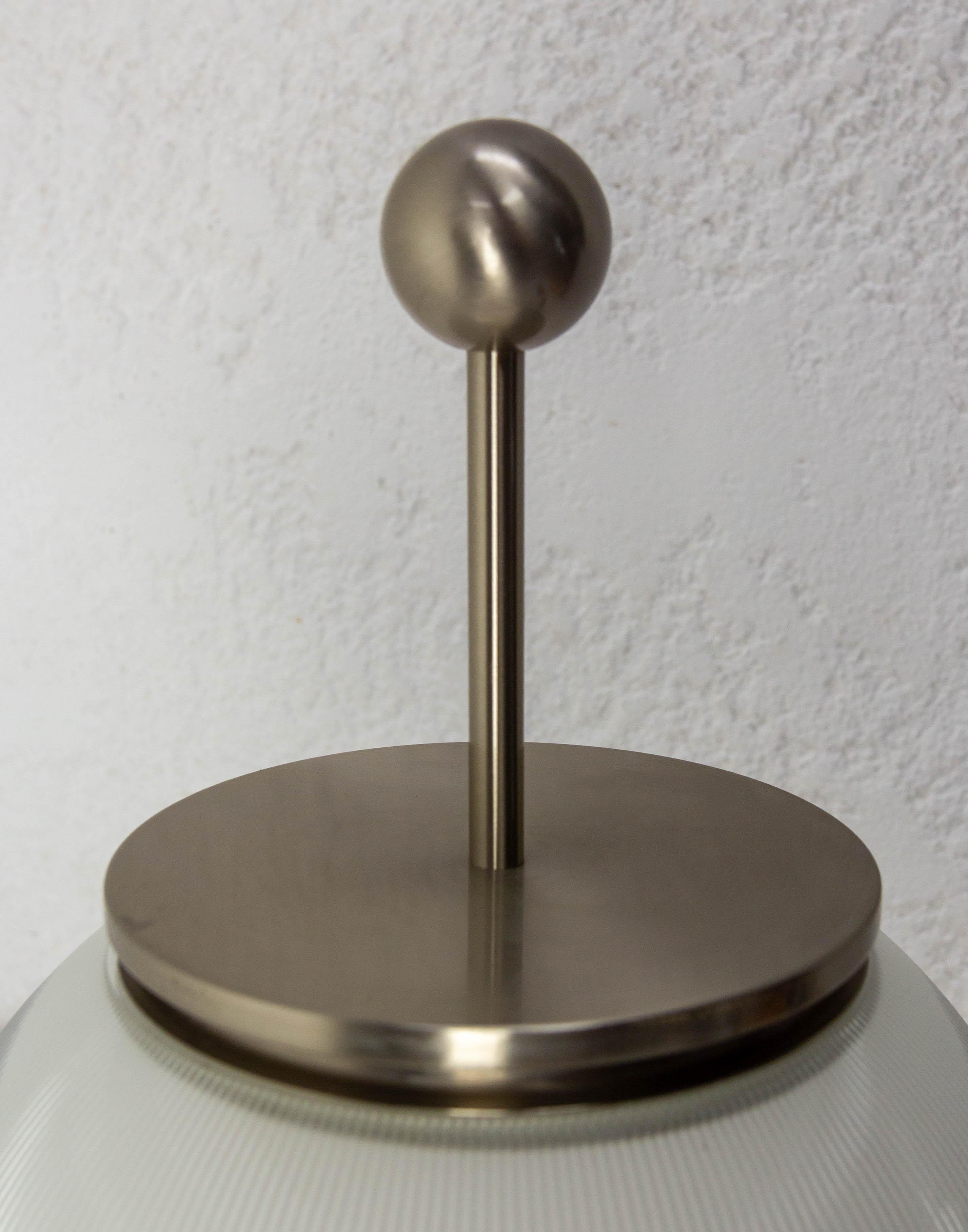 Lampada Alfa da tavolo francese in marmo, cromo e vetro Sergio Mazza per Artemide C.C. 1960 in vendita 1