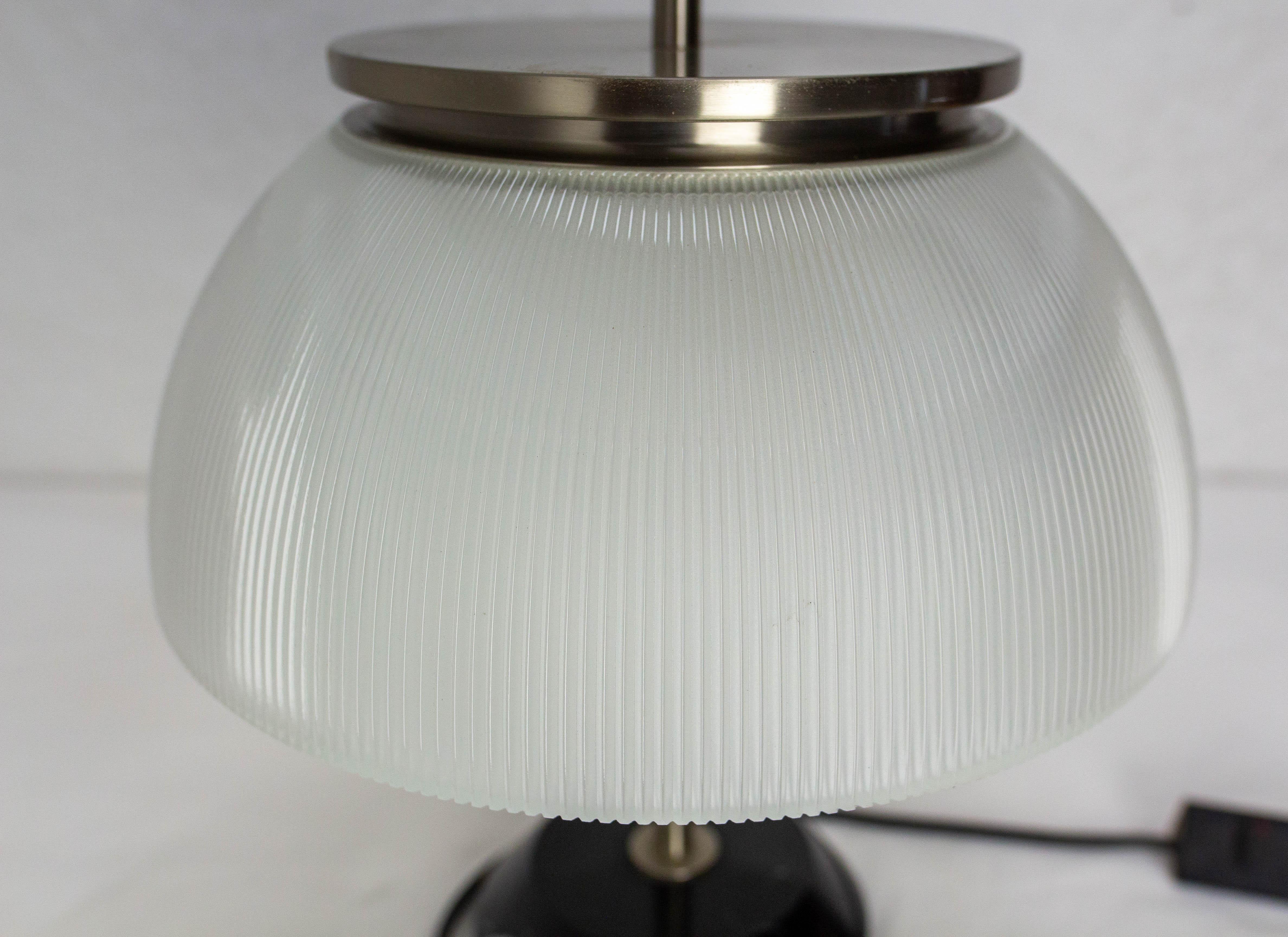 Lampada Alfa da tavolo francese in marmo, cromo e vetro Sergio Mazza per Artemide C.C. 1960 in vendita 2