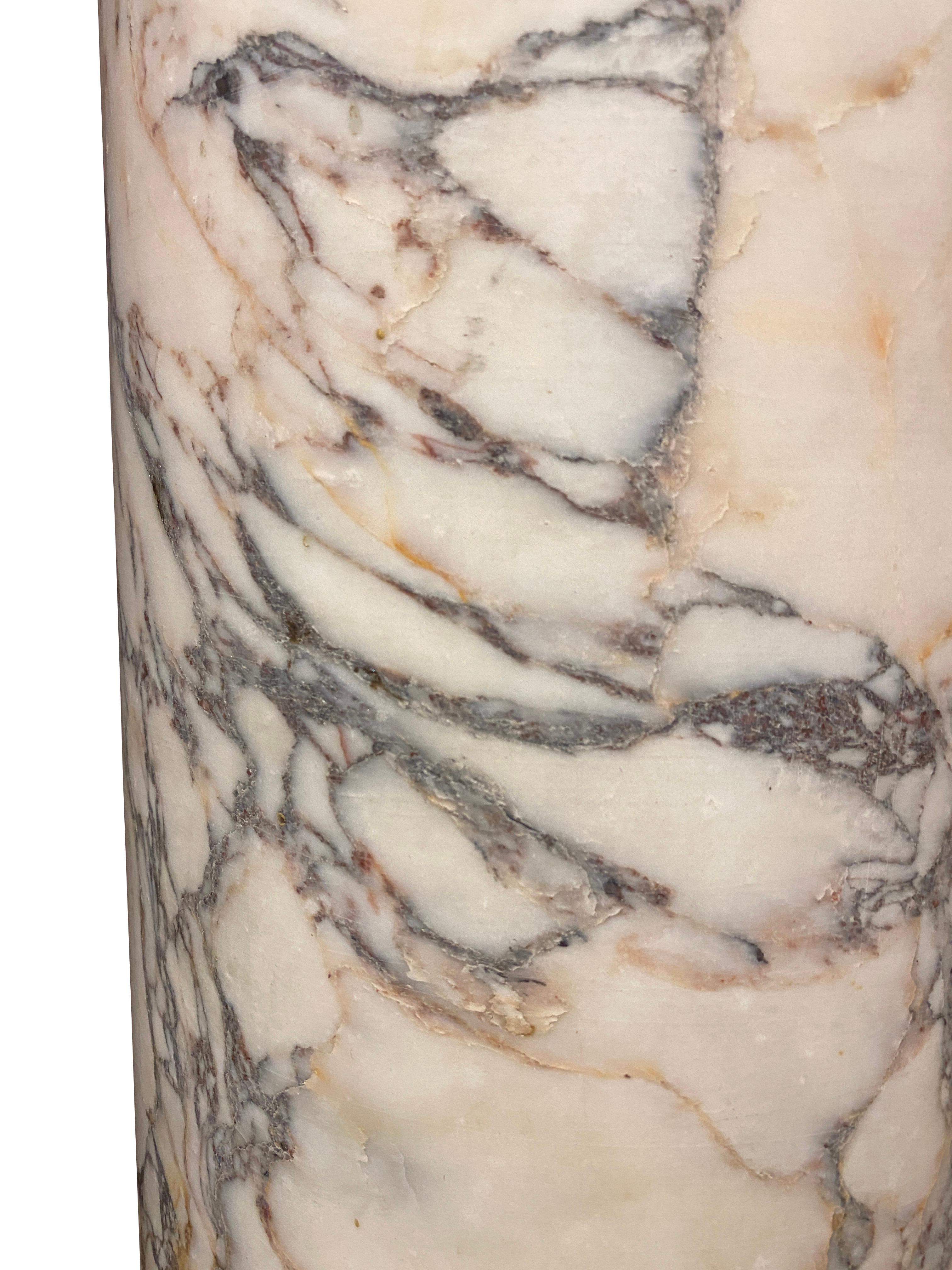 French Marble Column In Fair Condition For Sale In Essex, MA