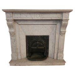 French Marble Fireplace, 19th Century