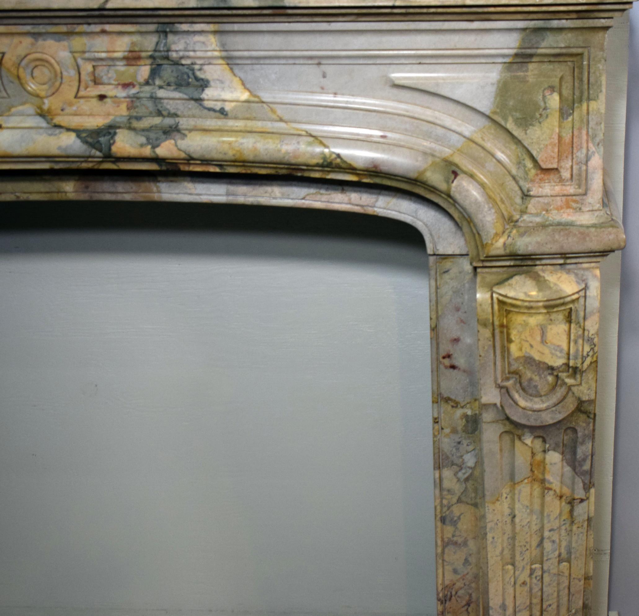 Louis XV French Marble Fireplace