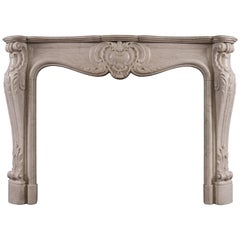 French Marble Fireplace in the Louis XV Style