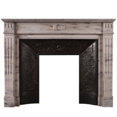 French Marble Fireplace in the Louis XVI Manner
