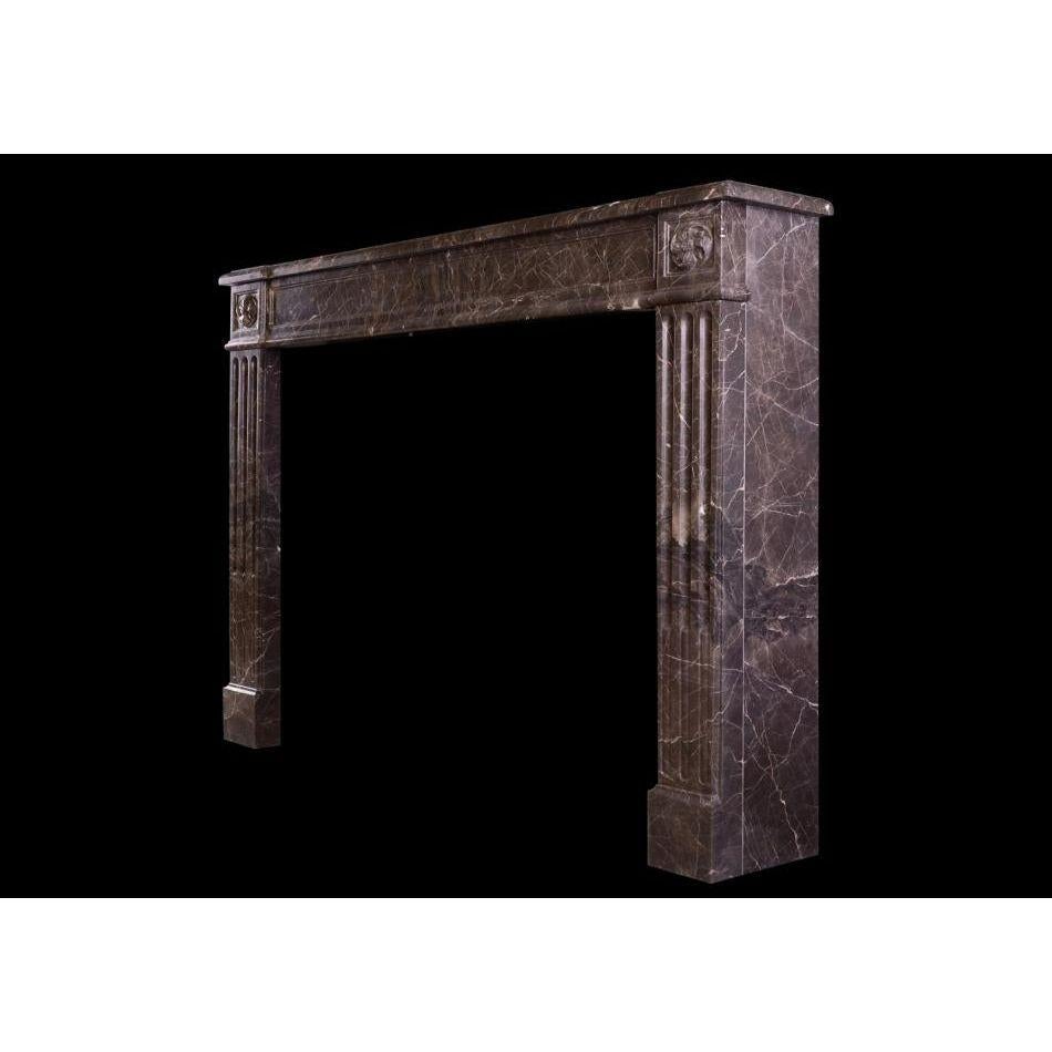 Contemporary French Marble Fireplace in the Louis XVI Style, 18th Century For Sale