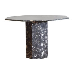 French Marble Octagonal Dining or Center Table, circa 1970