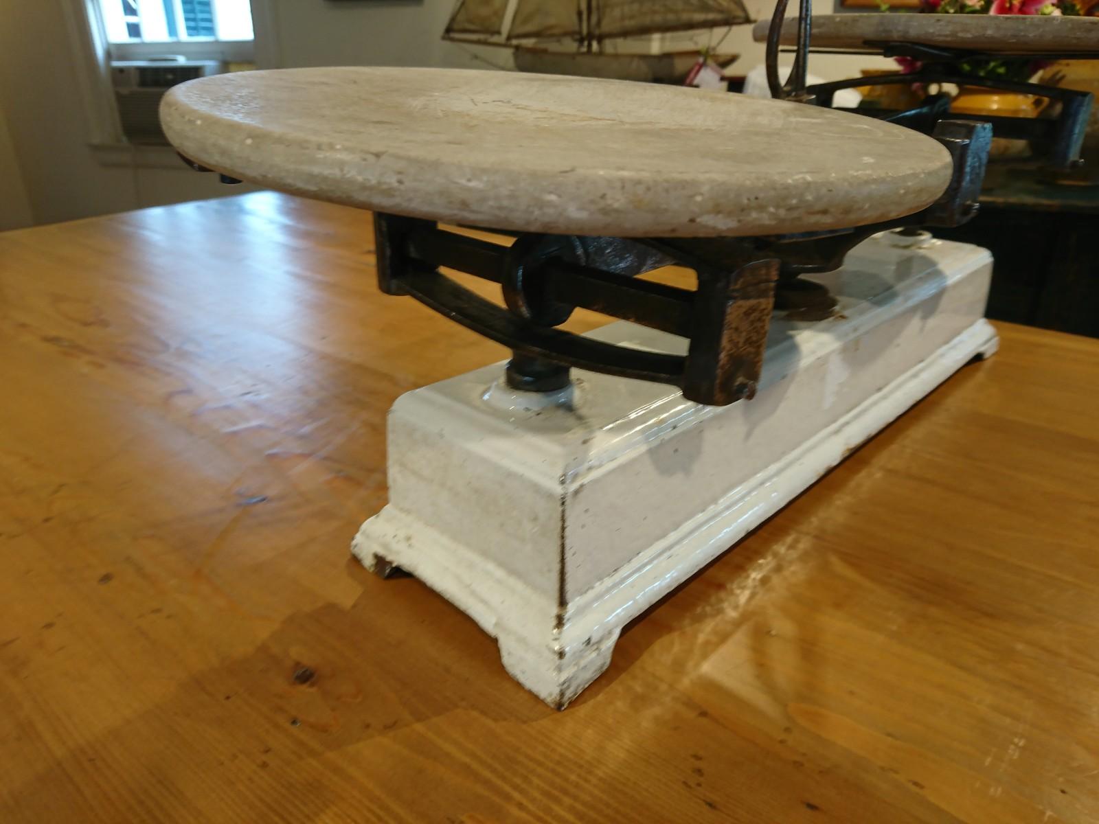 19th Century French Marble Pastry Scale