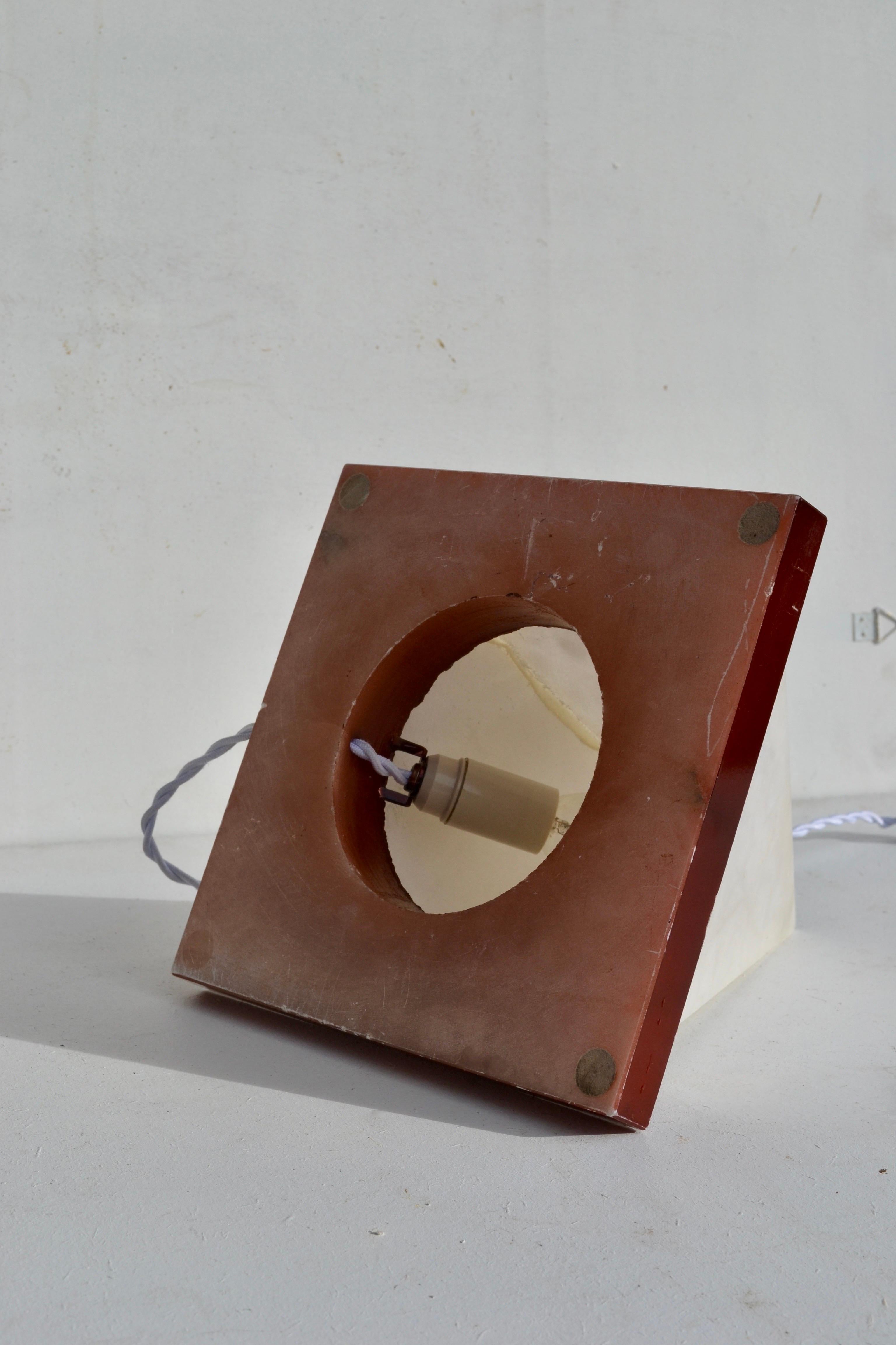 Französische Marmor-Pyramidenlampe, 1970er Jahre im Angebot 4