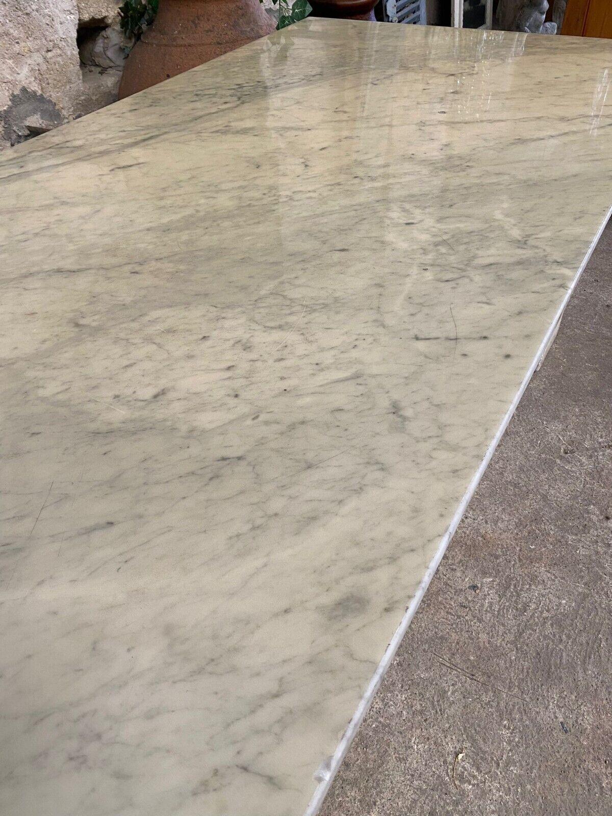 Medieval French Marble Table with Carved Griffins to Base