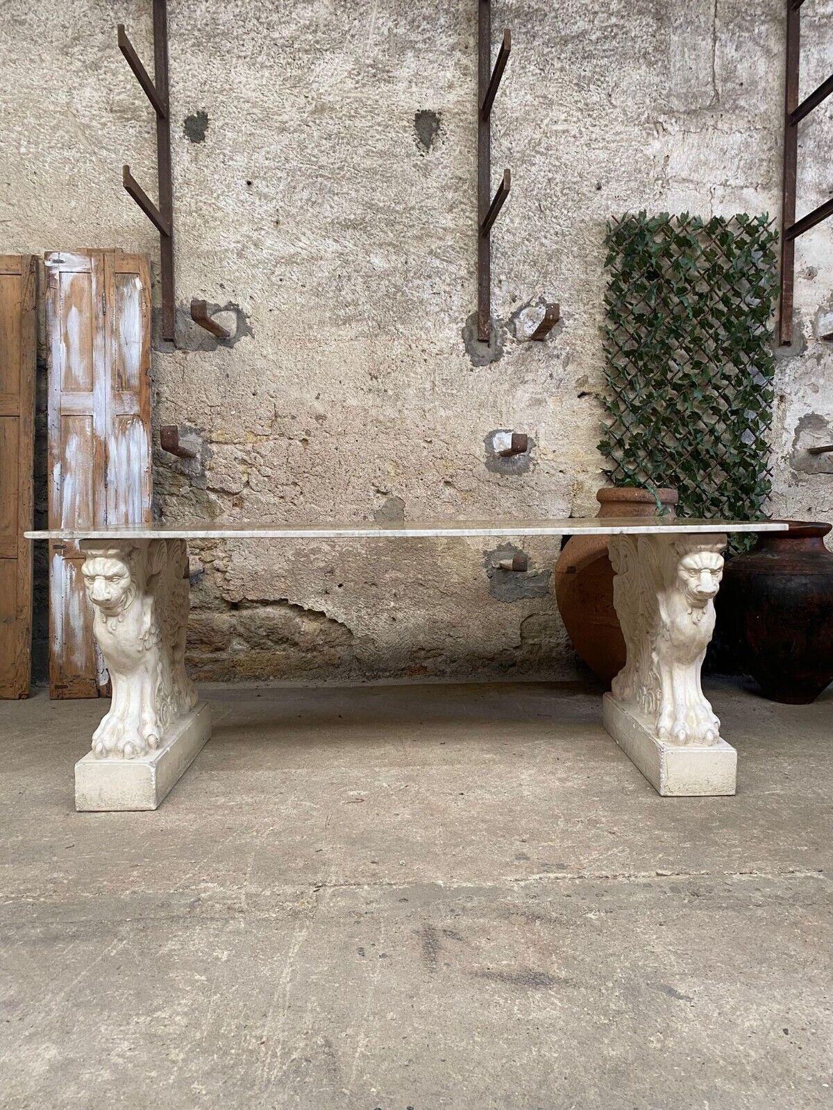 French Marble Table with Carved Griffins to Base In Good Condition In Buxton, GB