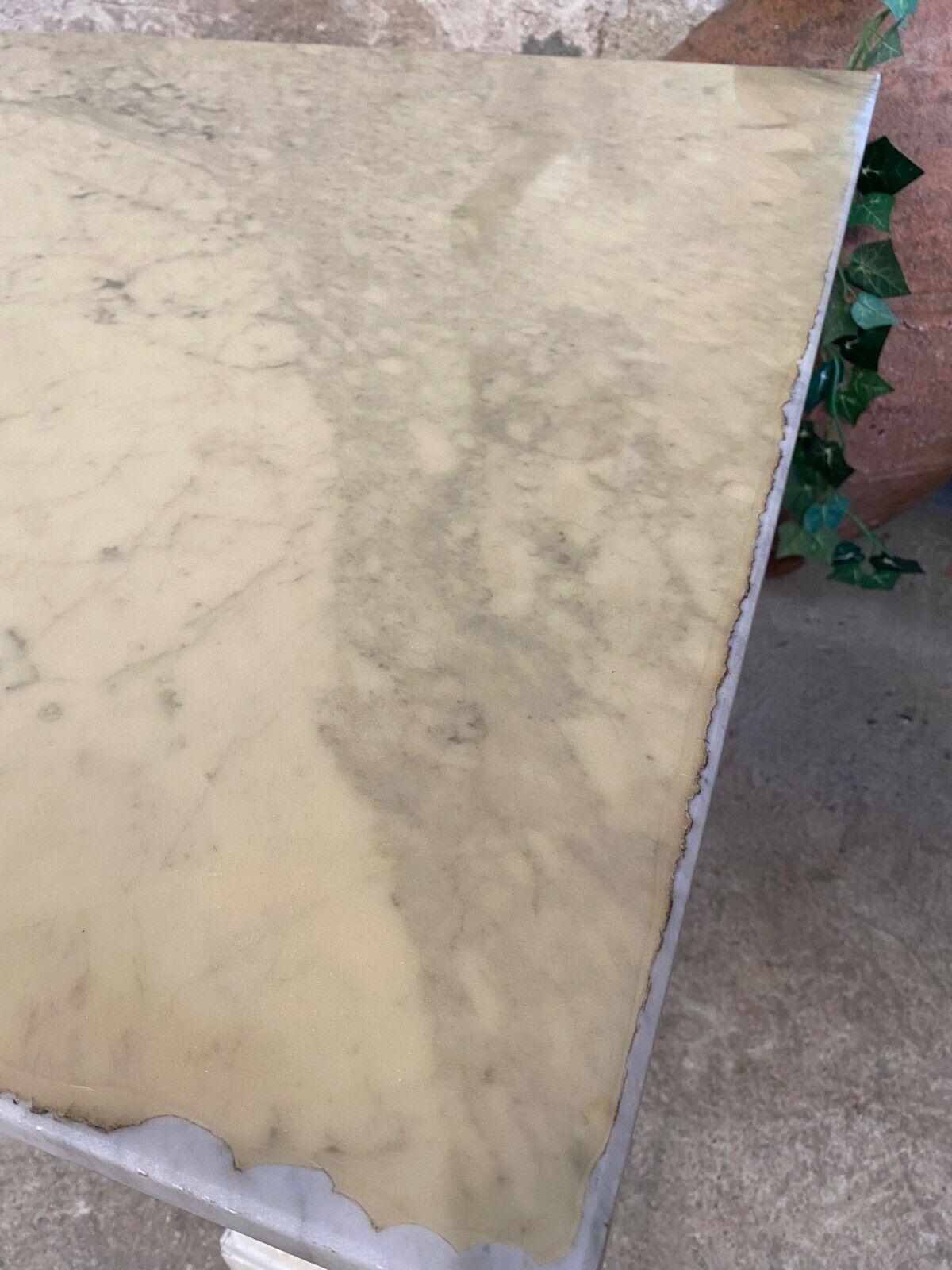 French Marble Table with Carved Griffins to Base 1