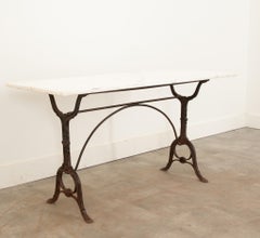 French Marble Top Bistro Table