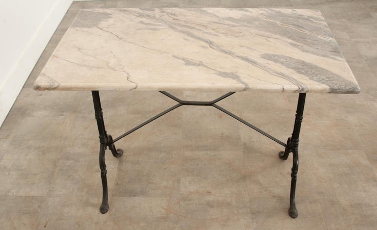 Other French Marble Top Bistro Table For Sale