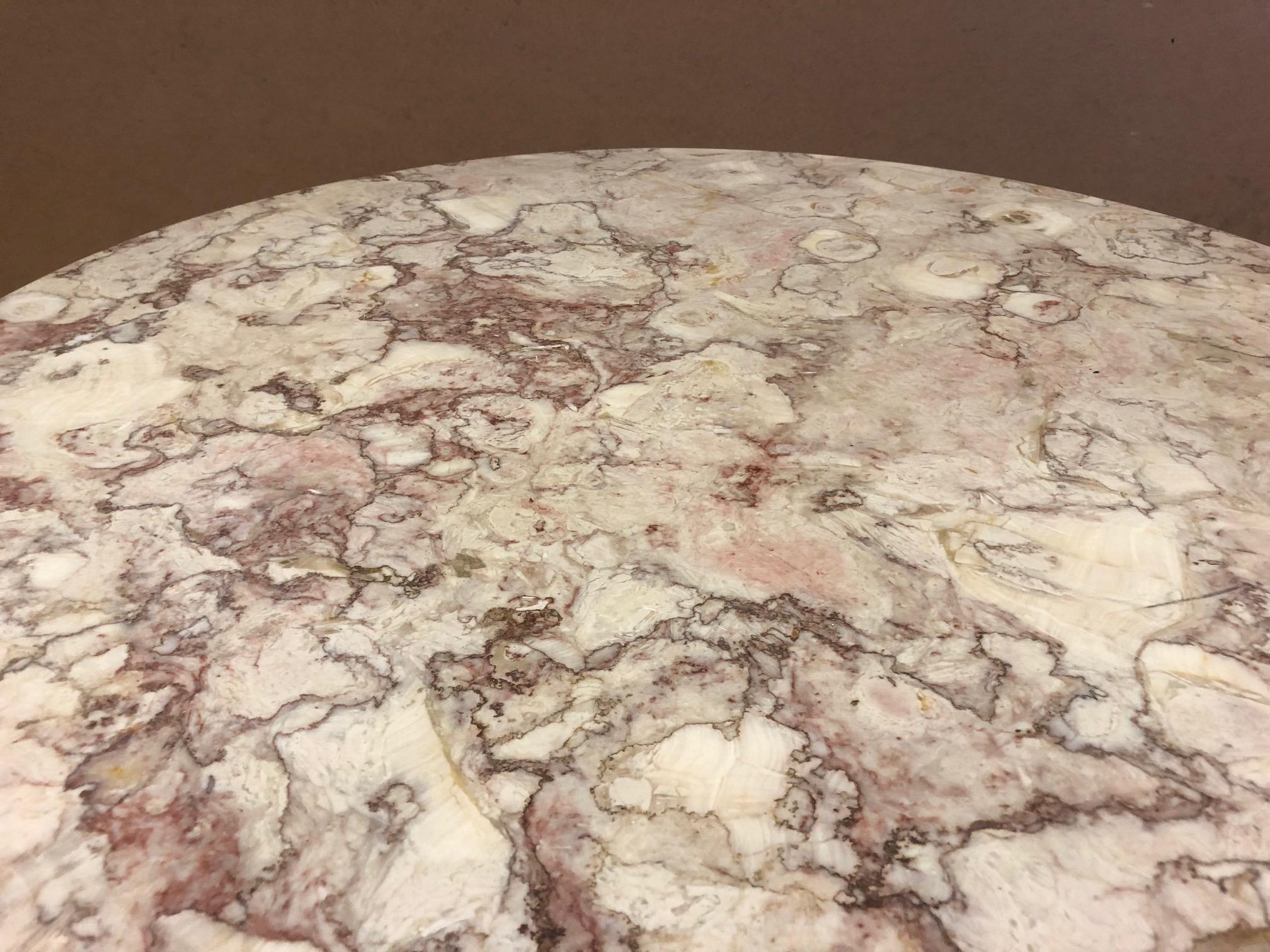 French Marble-Top Bistro Table In Good Condition In New York, NY