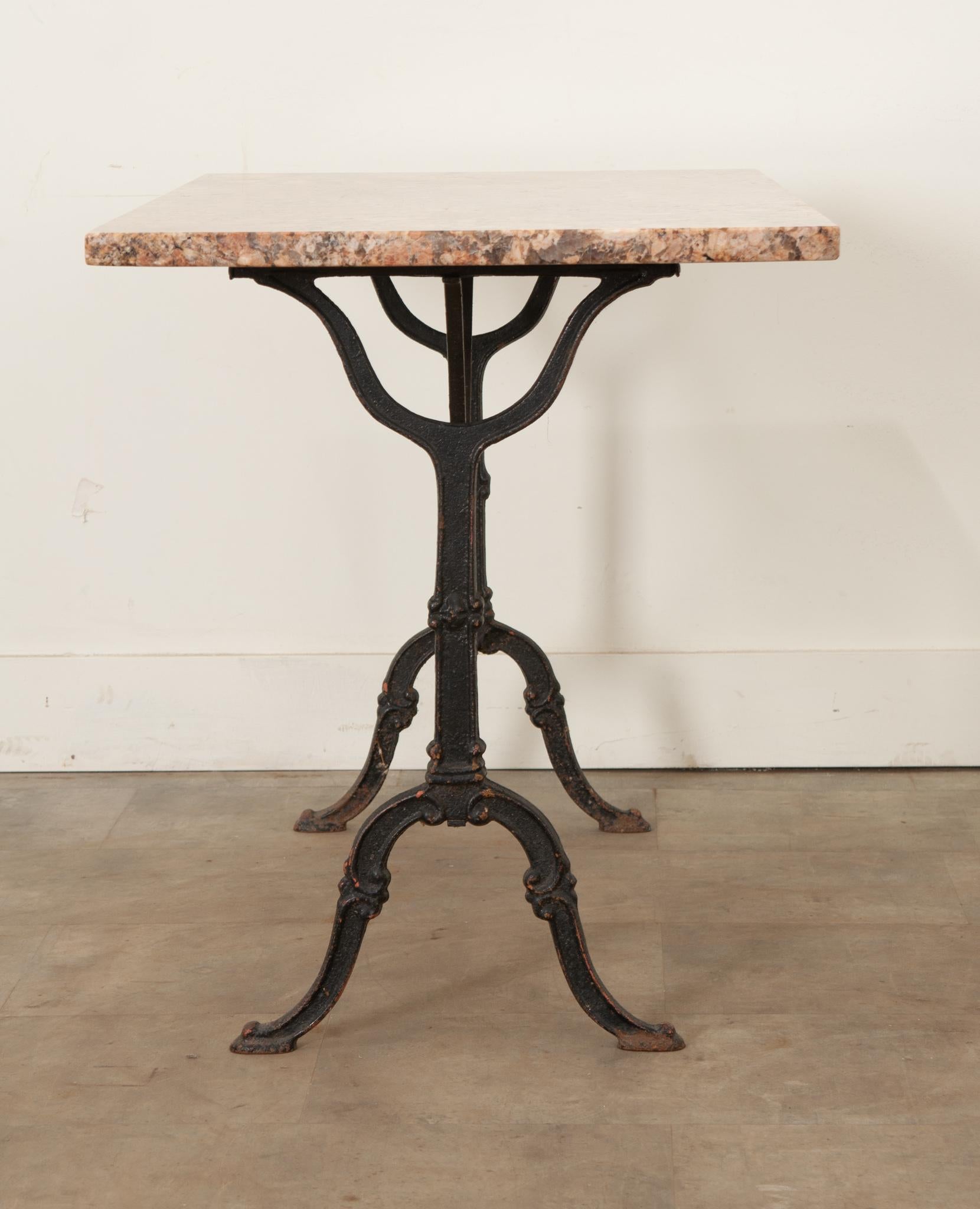 Stone French Marble Top Bistro Table
