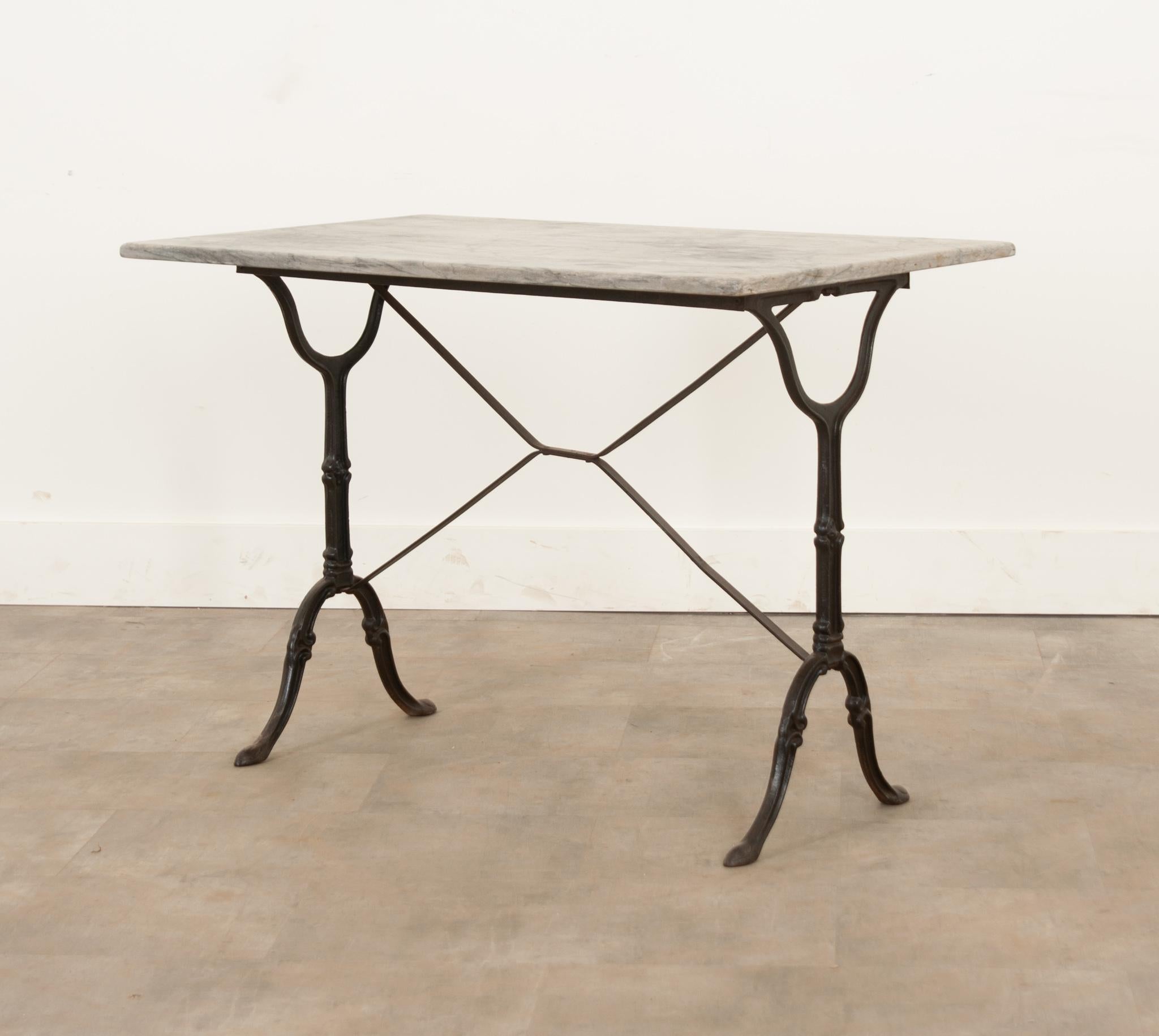 French, Marble Top Bistro Table 2