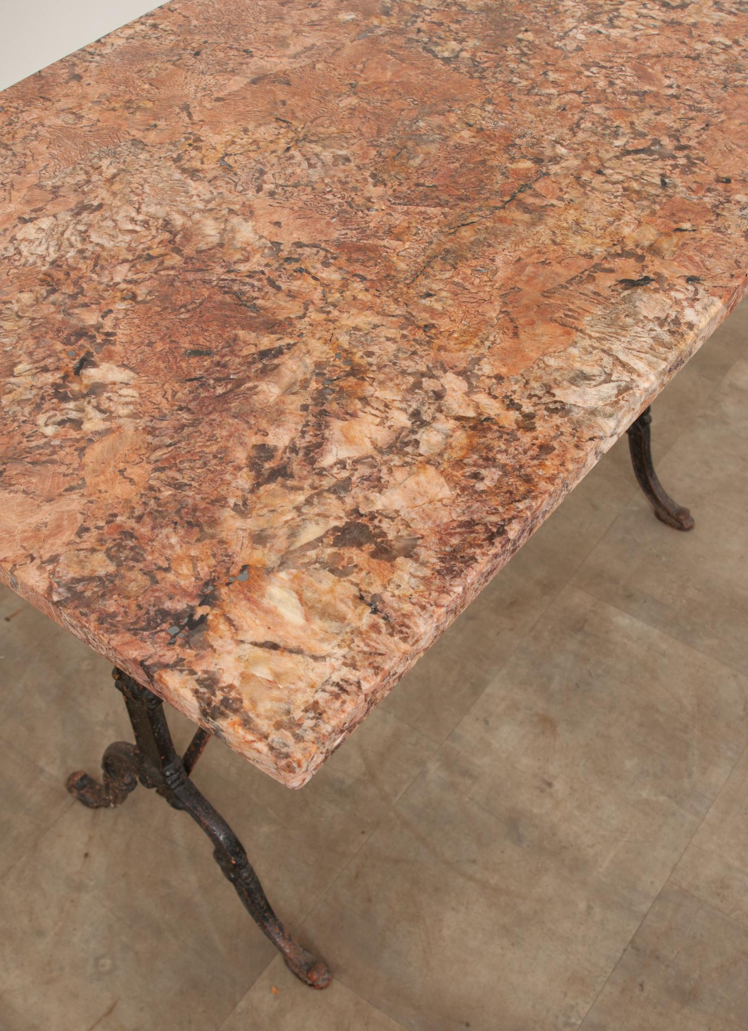 French Marble Top Bistro Table 2
