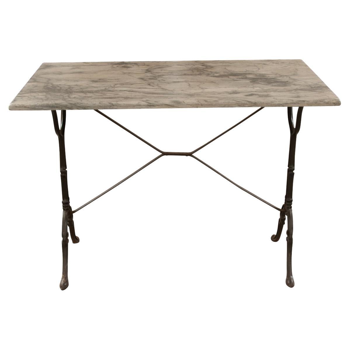 French, Marble Top Bistro Table