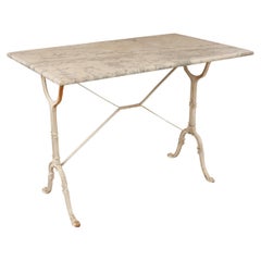 French Marble Top Bistro Table