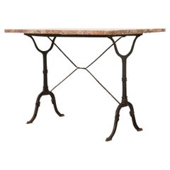 French Marble Top Bistro Table