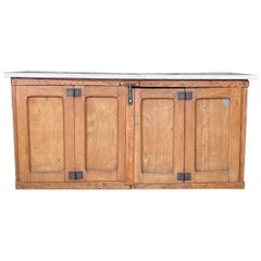 French Marble Top Boulangerie, Baker’s Cabinet, Island