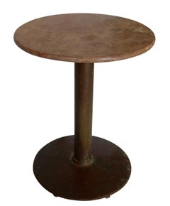 French Marble-Top Cafe Bistro Table