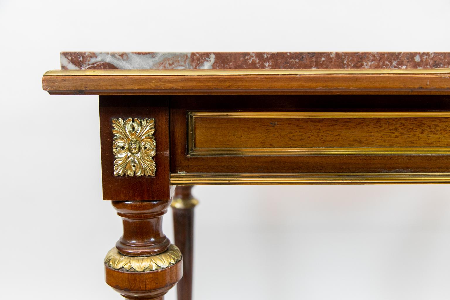 French Marble Top Center Table For Sale 2
