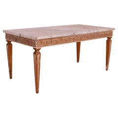 French Marble Top Coffee Table