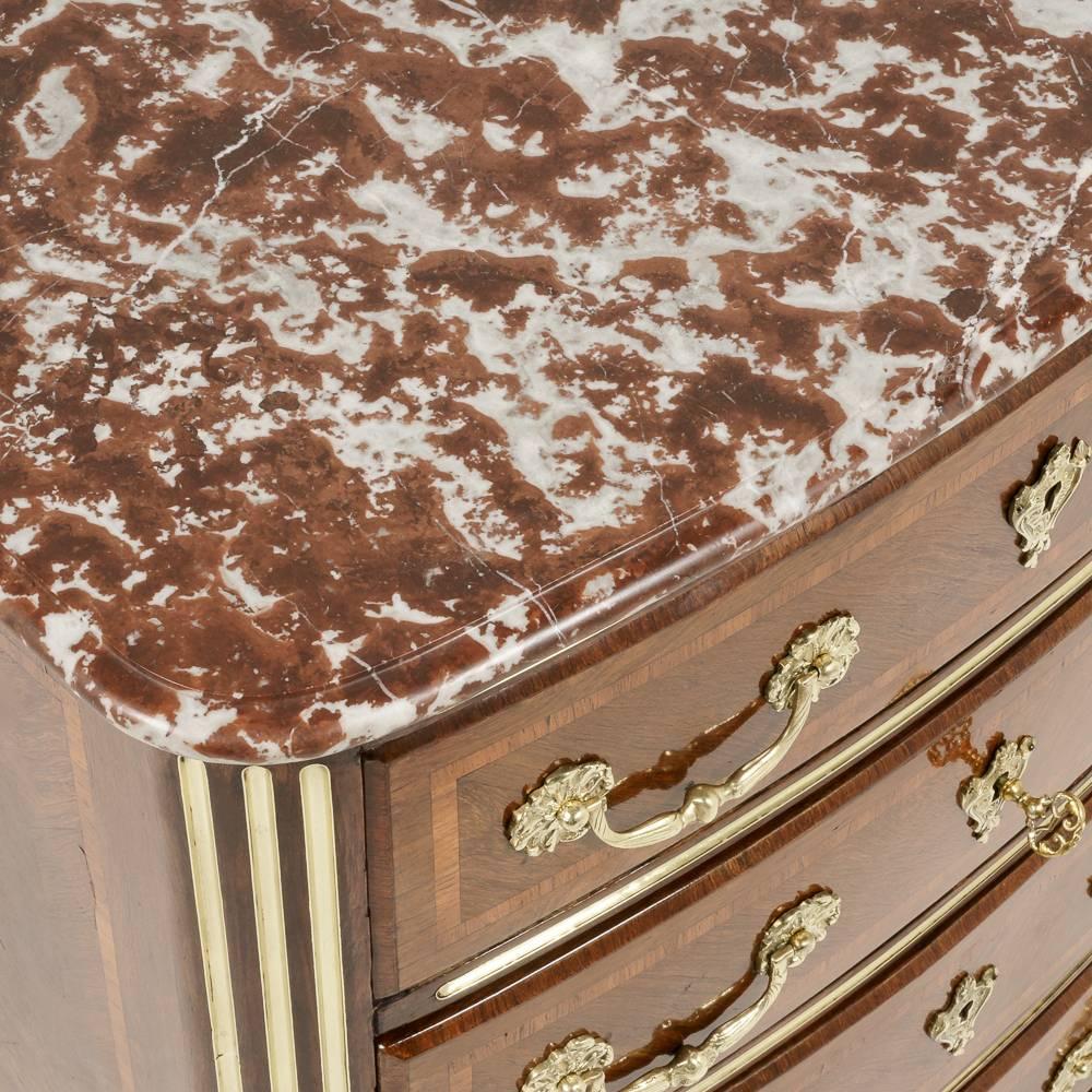 Gilt French Marble-Top Commode