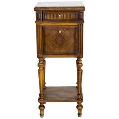 Antique French Marble-Top Commode/Nightstand