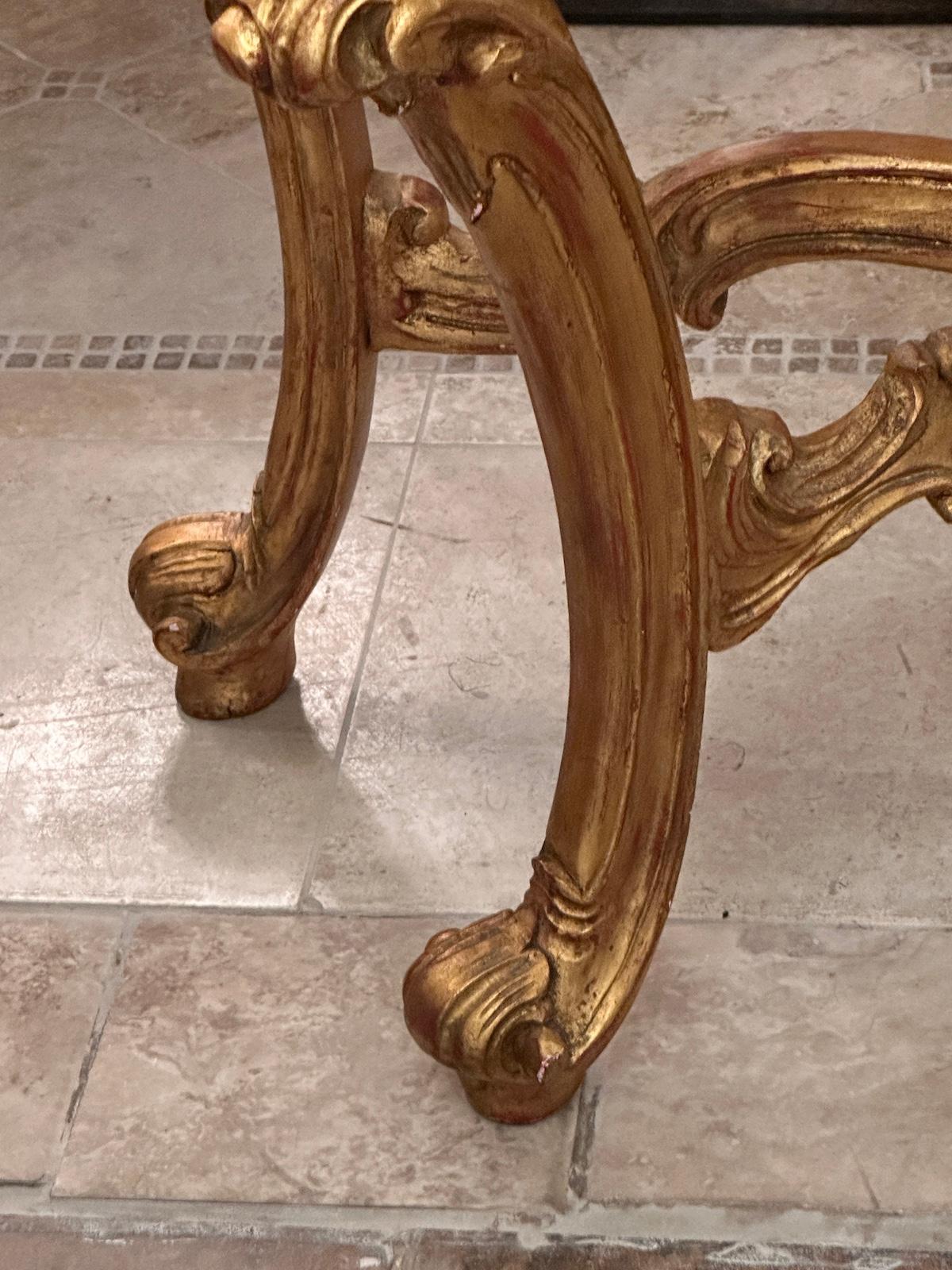 French Marble Top Console In Good Condition For Sale In New York, NY