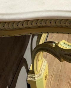 French Marble Top Console Table