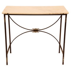 French Marble Top Console table 