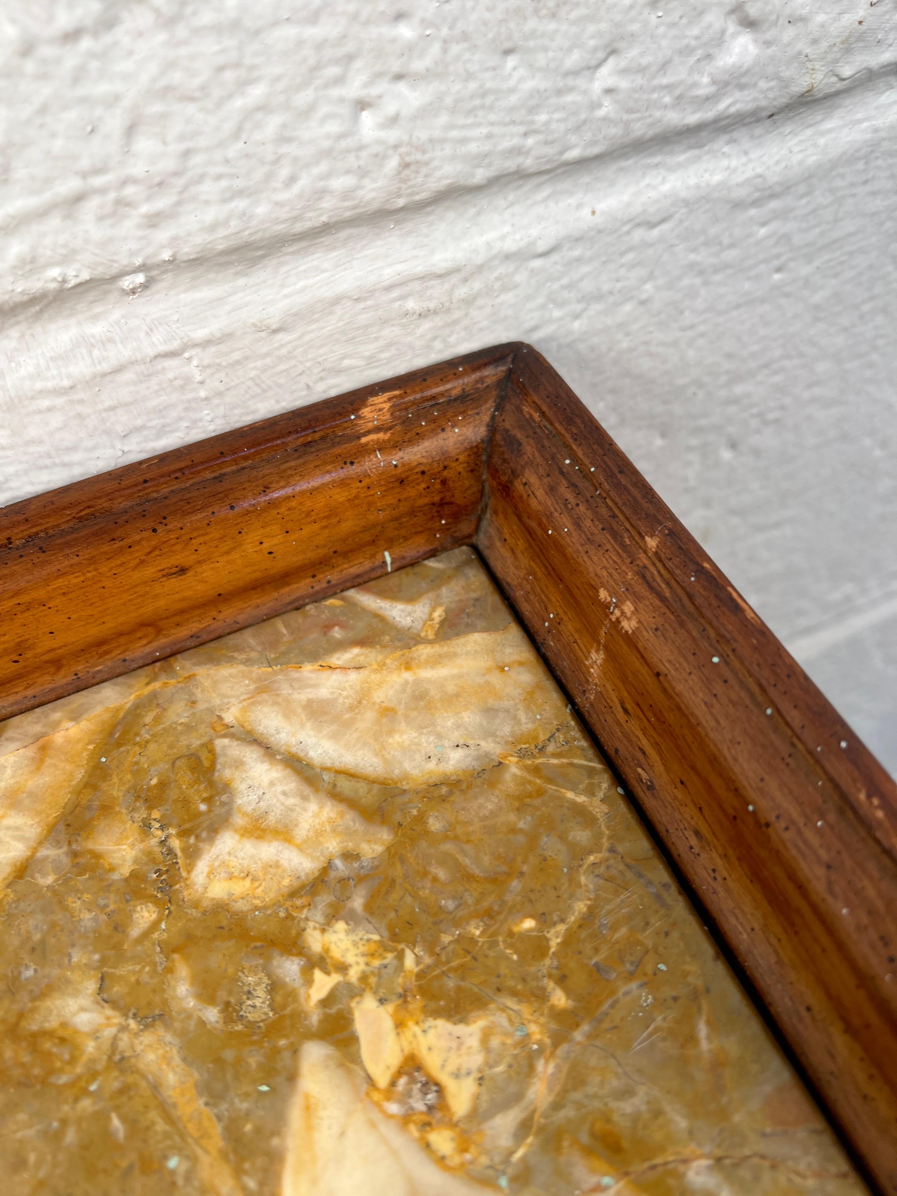 20ième siècle Table d'angle en marbre français en vente