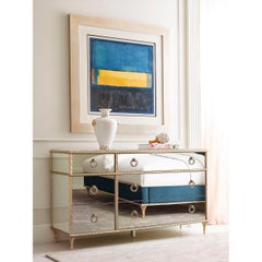 French Marble Top Dresser - Gold