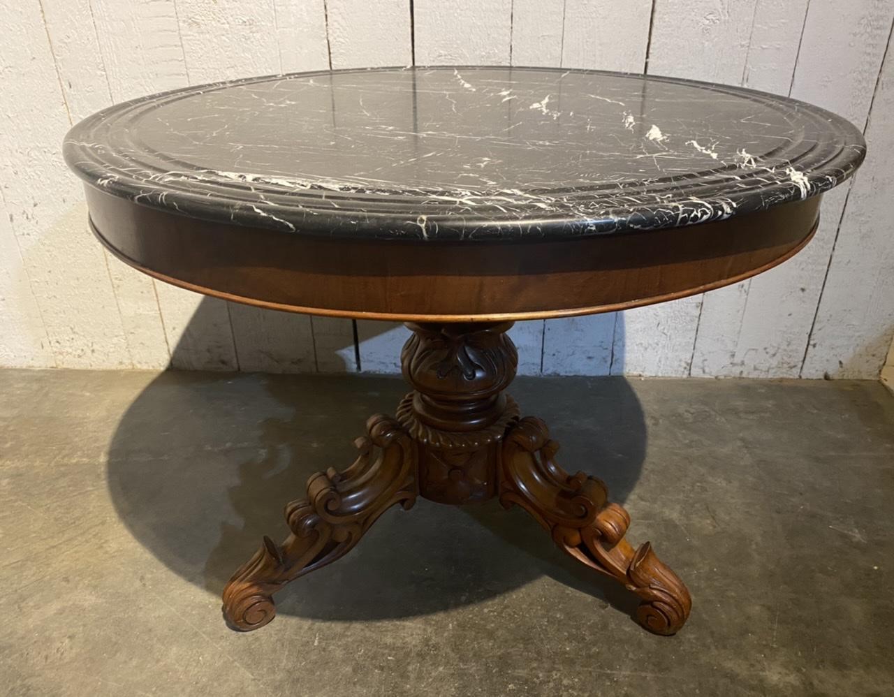 French Marble Top Gueridon Centre Table 8