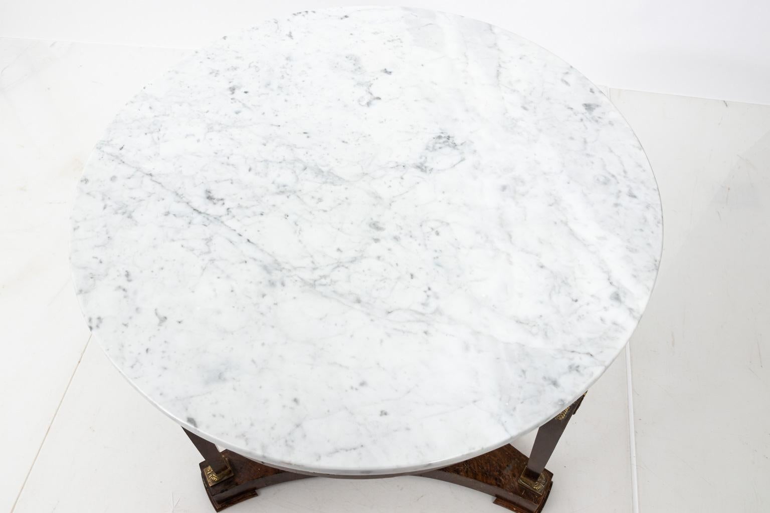 French Marble-Top Gueridon Table 3