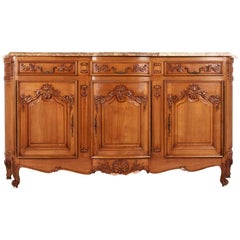French Marble Top Louis XV Sideboard