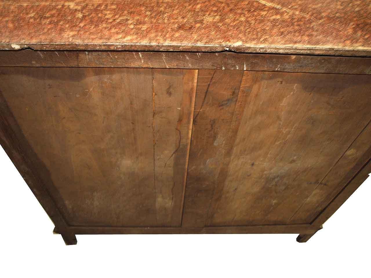 French Marble Top Oak Buffet For Sale 6