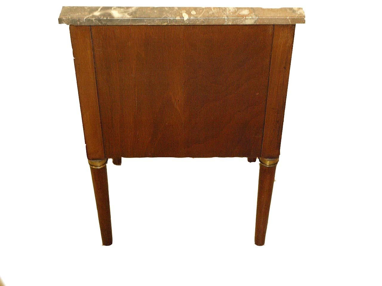 French Marble Top One Drawer Stand For Sale 2